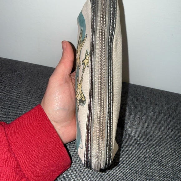 Coach Starfish Canvas Cosmetic Bag Clutch Vintage - Picture 4 of 7